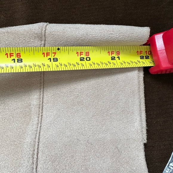 GRETCHEN SCOTT WATERFALL SUEDE LIGHT TAN JACKET, SIZE S - Picture 13 of 13